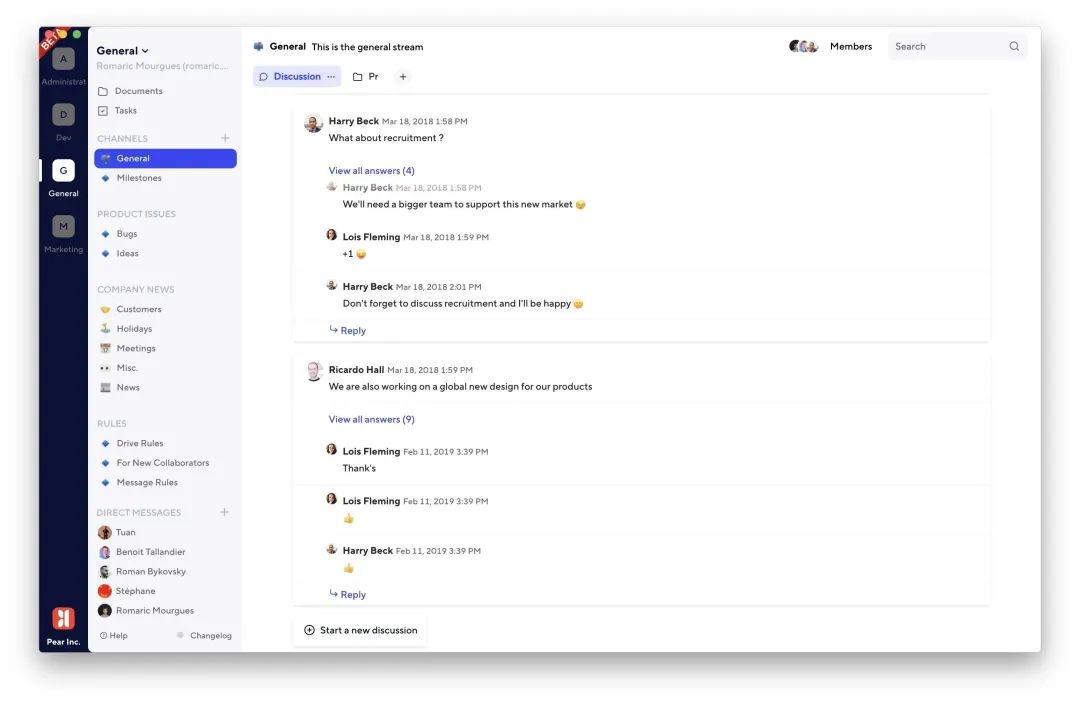 盘点团队沟通 Slack 最佳开源替代品