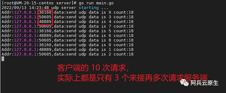 线上 udp 客户端请求服务端客户端句柄泄漏问题