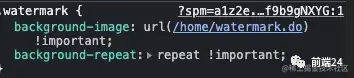 你知道前端水印功能是怎么实现的吗？