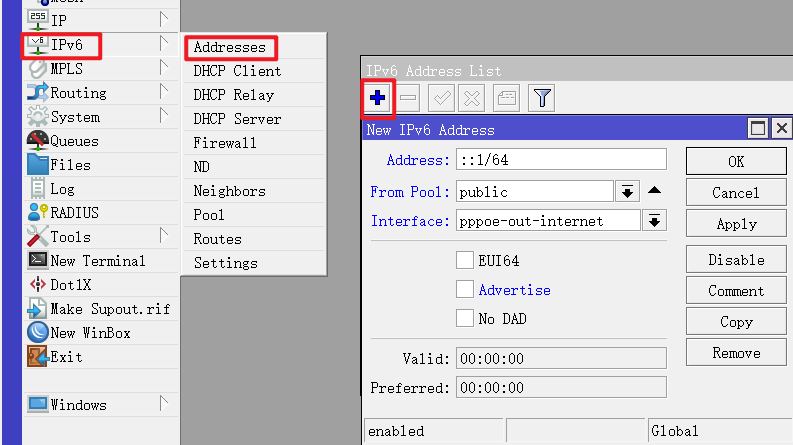 RouterOS配置家庭公网IPv6以及对IPv6地址分配原理浅析