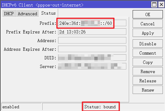 RouterOS配置家庭公网IPv6以及对IPv6地址分配原理浅析
